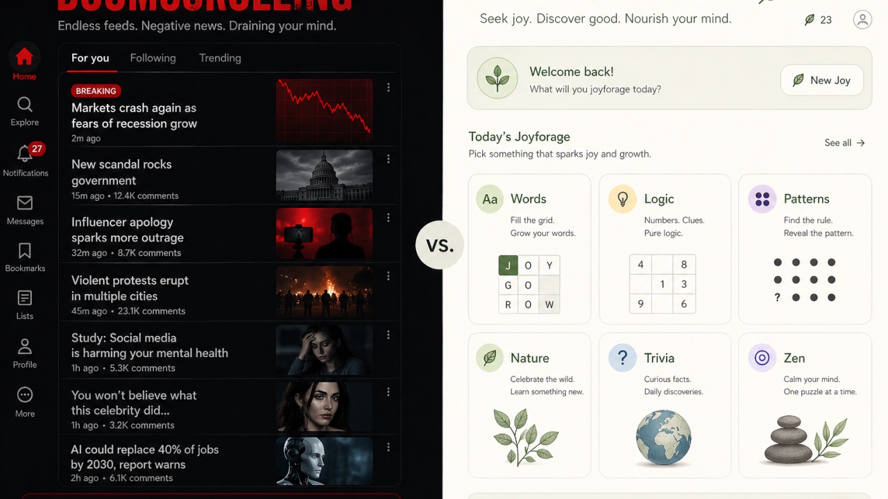 Joyforaging Is the New Doomscrolling
